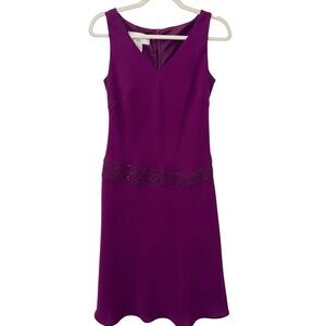 Beautiful EVAN-PICONE Sleeveless pink Beaded Waist A-Line Dress size 6P